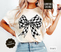 Race Checkered Bow Shirt Comfort Colors Car Racing Womenswear T-Shirts, Hoodie, Sweatshirt - T-Shirt, Sweatshirt, Hoodie