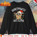Racoon Overstimulated But Festive Christmas shirt Unisex T-shirt, Sweatshirt, Hoodie, Long Sleeve Tee - T-Shirt, Sweatshirt, Hoodie