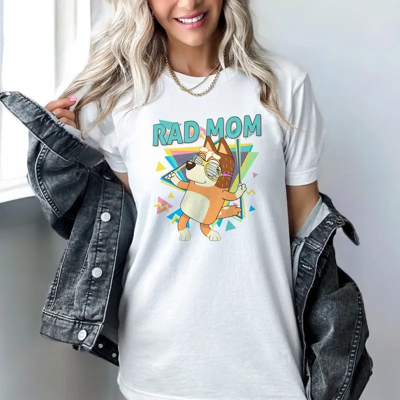 Rad Mom Bluey Mom Shirt Chili Shirt Cool Mom Shirt Bluey Mom Era Bluey Shirt Shirt Cool Mom Club Bluey T-Shirts, Hoodie, Sweatshirt - T-Shirt, Sweatshirt, Hoodie