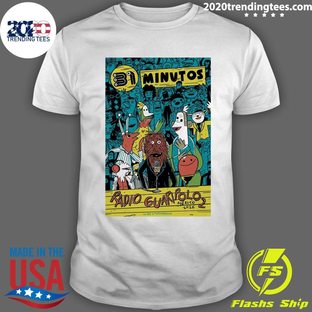 Radio Guaripolo Tour 2026 Enciclopedia 31 Minutos Shirt Unisex T-shirt, Sweatshirt, Hoodie, Long Sleeve Tee - T-Shirt, Sweatshirt, Hoodie