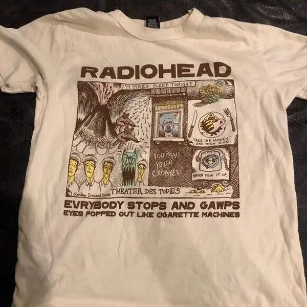 Radiohead Shirt Radiohead Short Sleeve Cotton S 3XL Menswear Top T-Shirts, Hoodie, Sweatshirt - T-Shirt, Sweatshirt, Hoodie