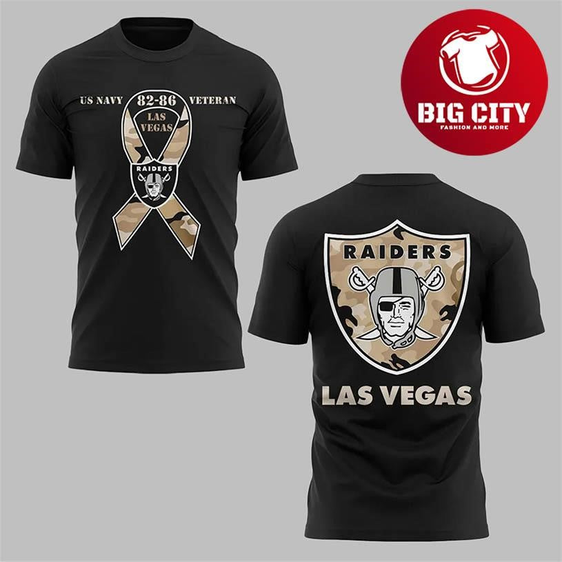 Raiders Us Navy Cold War Veteran 2025 Two Sided Shirt Unisex T-shirt, Sweatshirt, Hoodie, Long Sleeve Tee - T-Shirt, Sweatshirt, Hoodie