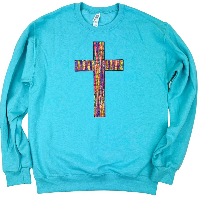 Rainbow Chenille Cross Patch SCUBA BLUE T-Shirts, Hoodie, Sweatshirt - T-Shirt, Sweatshirt, Hoodie