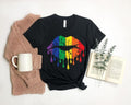Rainbow Pride Shirt Rainbow Lips Shirt Lips Shirt Lgbt Shirt Pride Shirt Lgbt Pride Shirt Pride Lgbt Love Is Love Shirt T-Shirts, Hoodie, Sweatshirt - T-Shirt, Sweatshirt, Hoodie