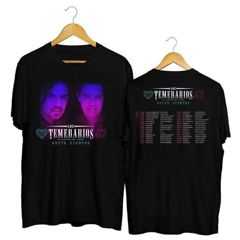Rare Los Temerarios Band Tour Shirt Double Side Fans Shirt T-Shirts, Hoodie, Sweatshirt - T-Shirt, Sweatshirt, Hoodie