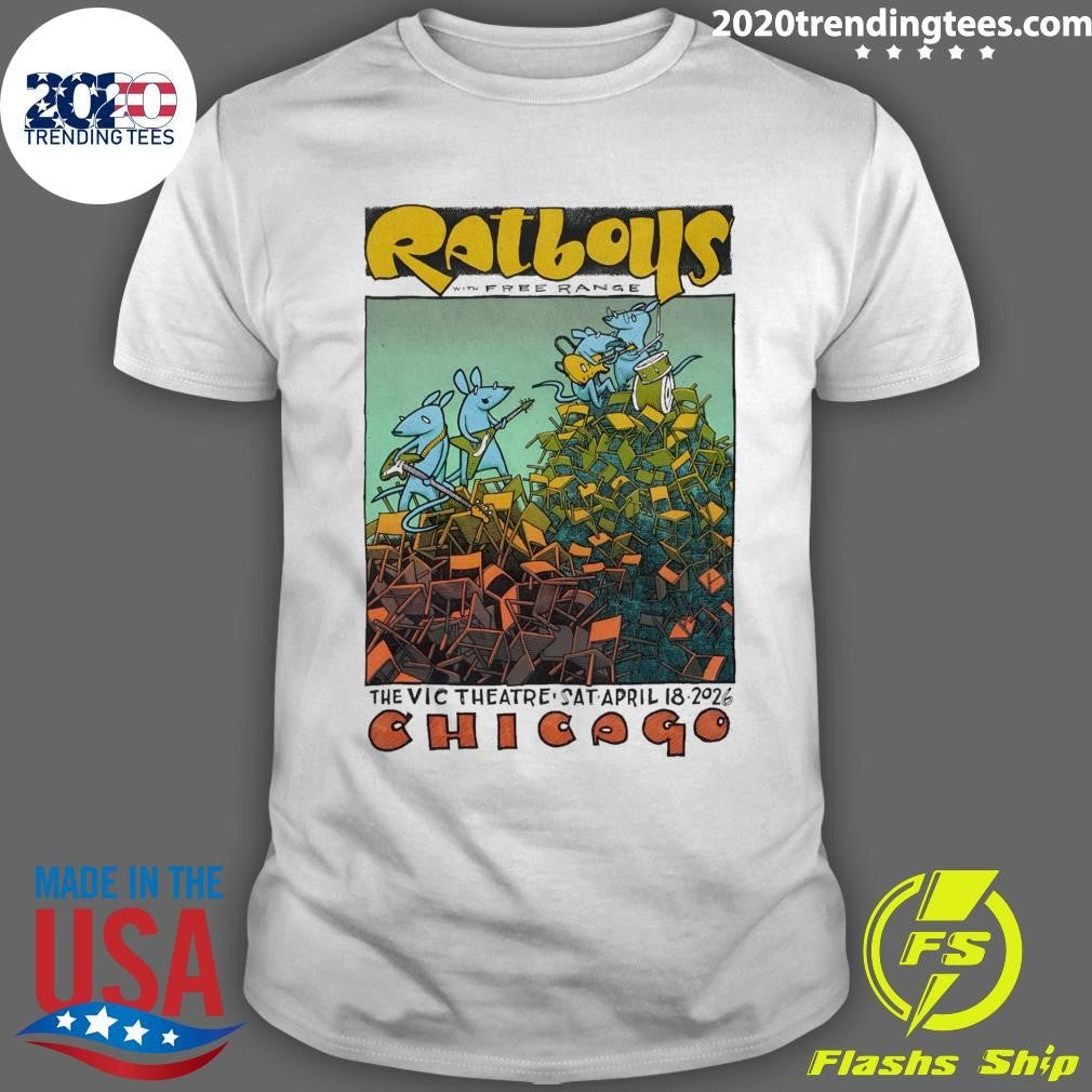 Ratboys The Vic Theatre In Chicago IL April 18 2026 Shirt Unisex T-shirt, Sweatshirt, Hoodie, Long Sleeve Tee - T-Shirt, Sweatshirt, Hoodie