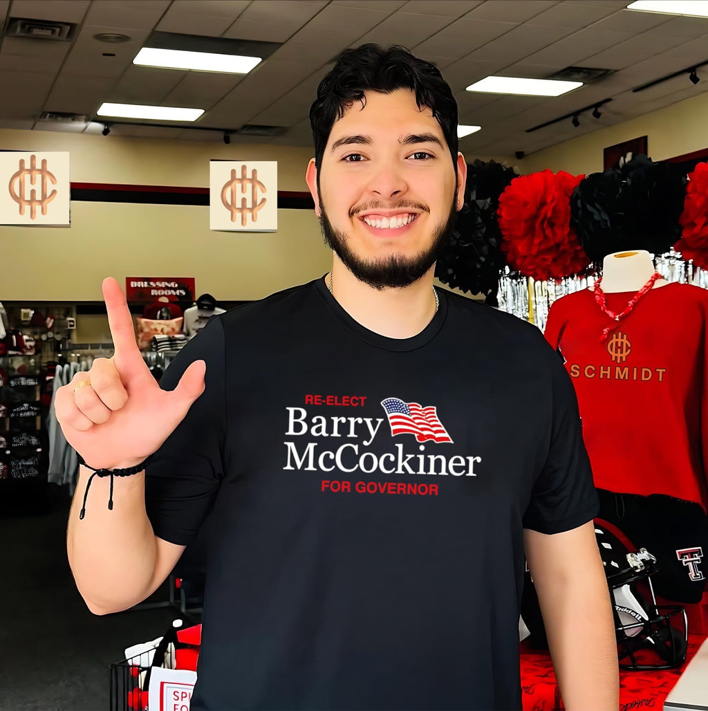 Re Elect Barry McCockiner For Governor Shirt Unisex T-shirt, Sweatshirt, Hoodie, Long Sleeve Tee - T-Shirt, Sweatshirt, Hoodie