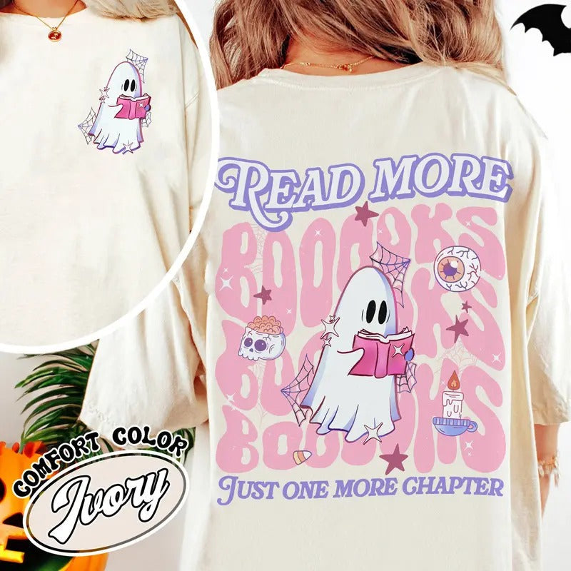 Read More Booooks Halloween Read More Booooks Read More Booooks Shirt Read More Booooks Halloween Party Shirt Spooky Season Shirt T-Shirts, Hoodie, Sweatshirt - T-Shirt, Sweatshirt, Hoodie