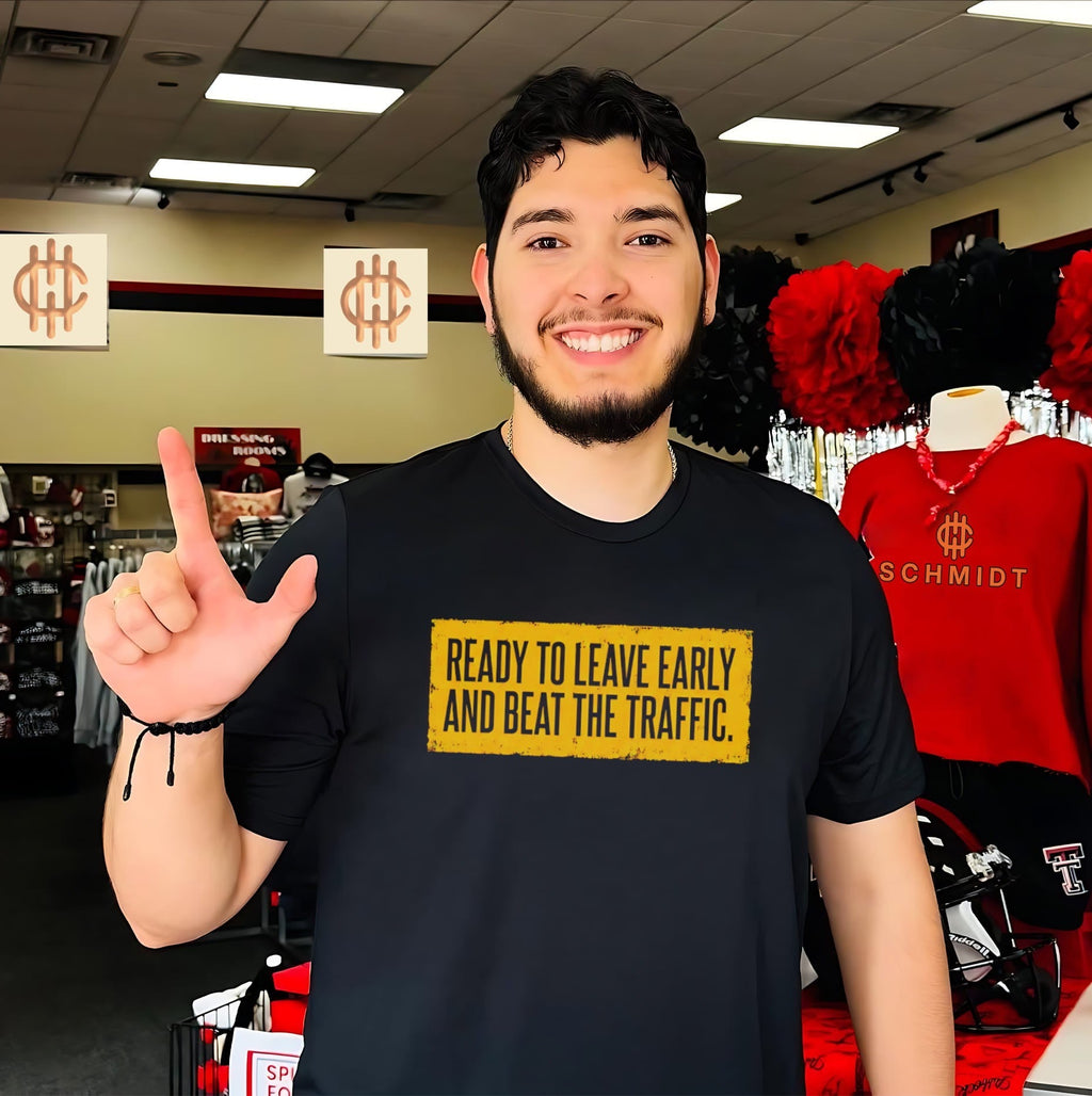 Read to leave early and beat the traffic Buffalo shirt Unisex T-shirt, Sweatshirt, Hoodie, Long Sleeve Tee - T-Shirt, Sweatshirt, Hoodie