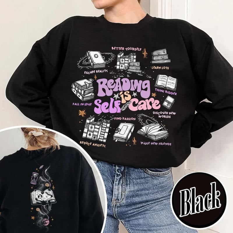 Reading Is Self Care Reading Is Self Care Shirt Reading Is Self Care Shirt Reading Is Self Care Book Shirt 2024 Book Lover T-Shirts, Hoodie, Sweatshirt - T-Shirt, Sweatshirt, Hoodie