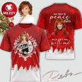 Reba McEntire Let There Be Peace On Earth 2025 Christmas Two Sided Shirt Unisex T-shirt, Sweatshirt, Hoodie, Long Sleeve Tee - T-Shirt, Sweatshirt, Hoodie