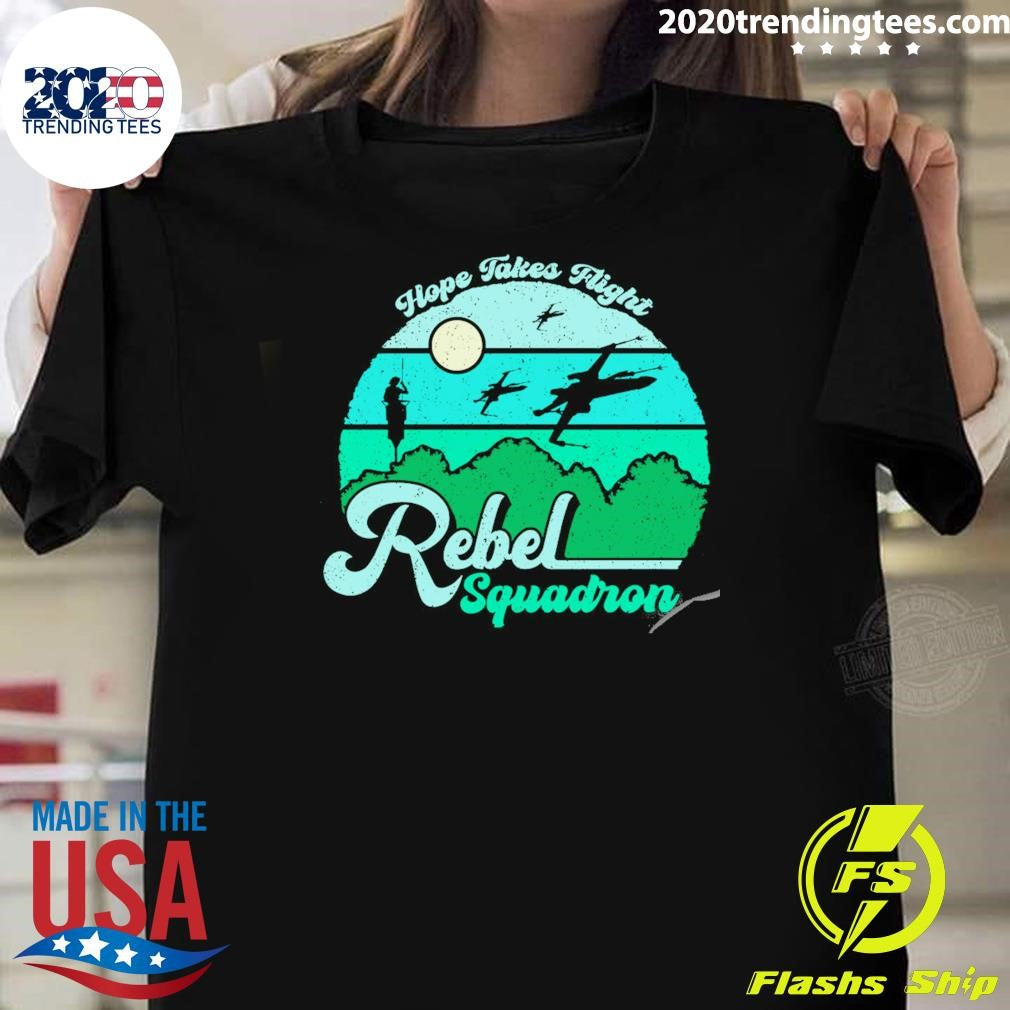 Rebel Squadron Hope Takes Flight Shirt Unisex T-shirt, Sweatshirt, Hoodie, Long Sleeve Tee - T-Shirt, Sweatshirt, Hoodie