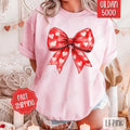 Red Heart Bow Shirt Gildan Plus Sizes T-Shirts, Hoodie, Sweatshirt - T-Shirt, Sweatshirt, Hoodie