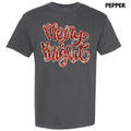 Red Merry & Bright Faux Sequin Comfort Colors T-Shirts, Hoodie, Sweatshirt - T-Shirt, Sweatshirt, Hoodie