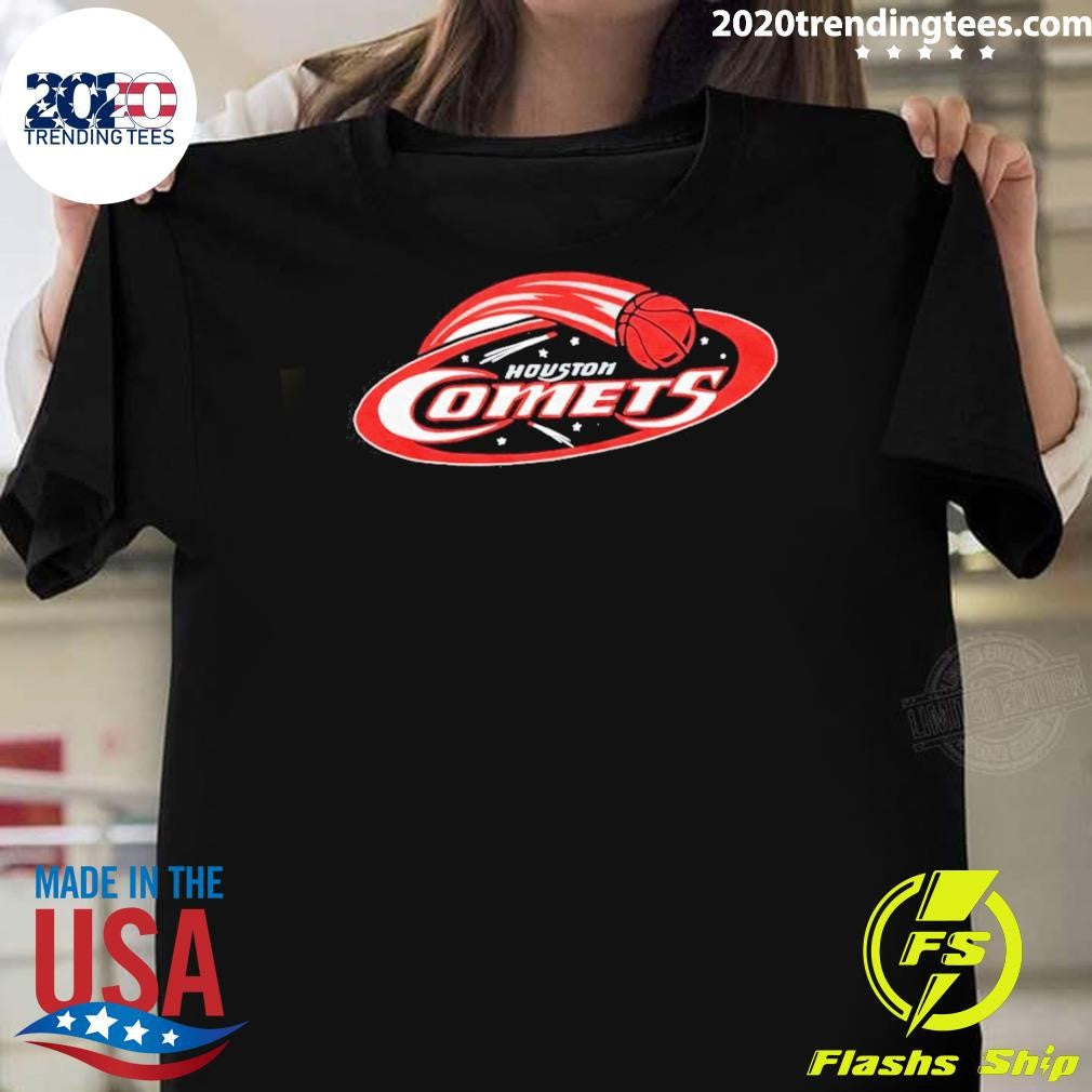 Red Vanvleet Rockin A Houston Comets Shirt Unisex T-shirt, Sweatshirt, Hoodie, Long Sleeve Tee - T-Shirt, Sweatshirt, Hoodie