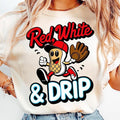 Red White Blue Ice Cream Drip Baseball Stuff 4th July Shirt Patriotic American Flag Shirt Red White Blue Drip T-Shirts, Hoodie, Sweatshirt - T-Shirt, Sweatshirt, Hoodie