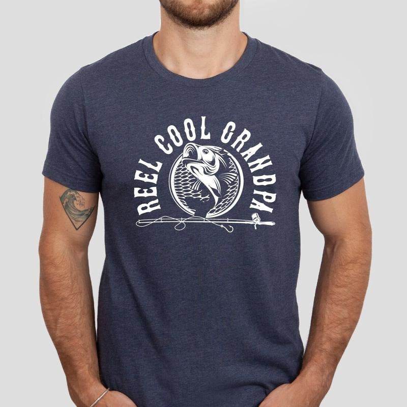 Reel Cool Grandpa Shirt Grandpa Shirt Grandpa Fishing Shirt Shirt Grandpa Fisherman Cool Papa Shirt Papa Fishing Shirt T-Shirts, Hoodie, Sweatshirt - T-Shirt, Sweatshirt, Hoodie