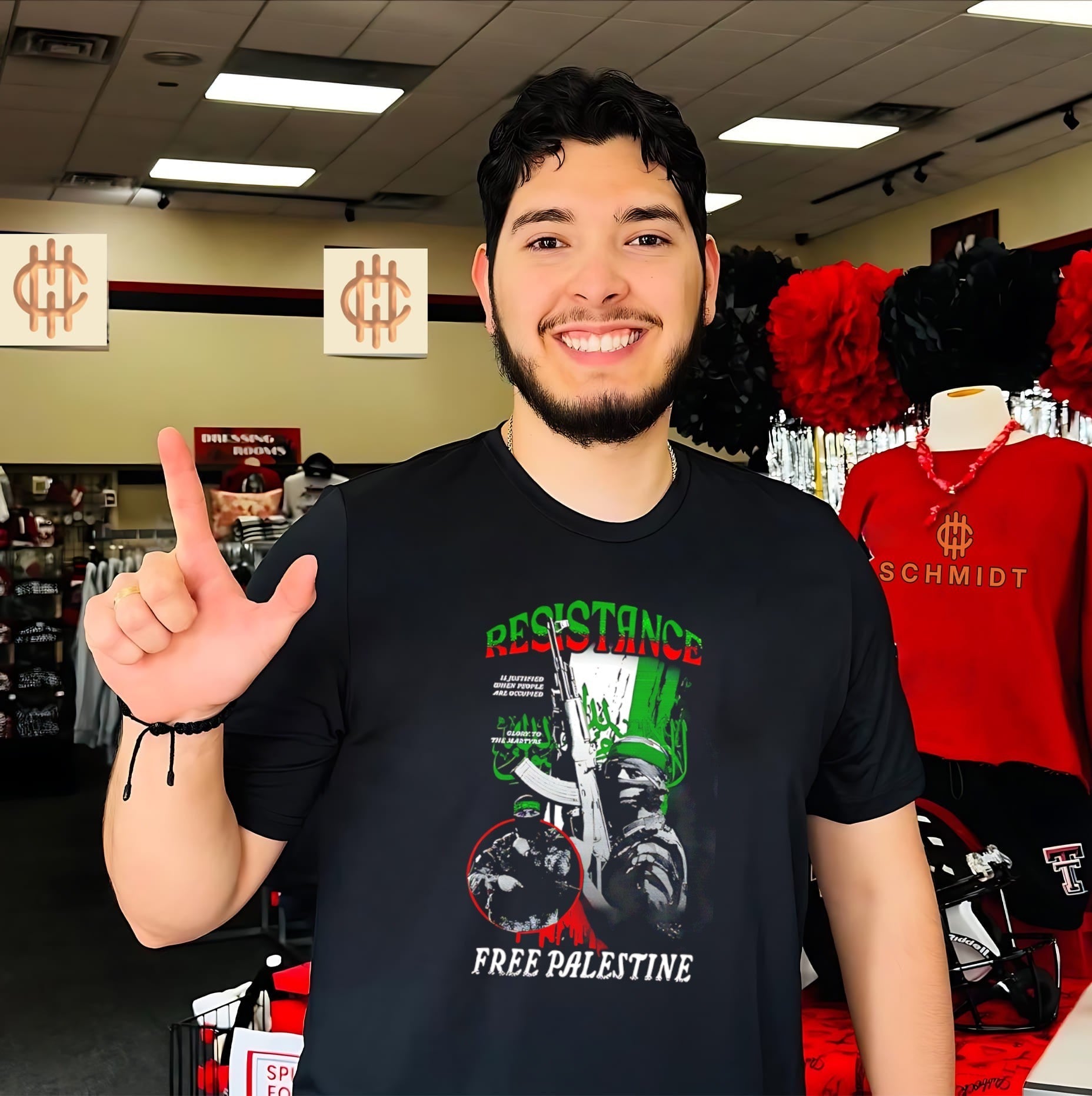 Resistance free Palestine soldier holding gun illustrated shirt Unisex T-shirt, Sweatshirt, Hoodie, Long Sleeve Tee - T-Shirt, Sweatshirt, Hoodie