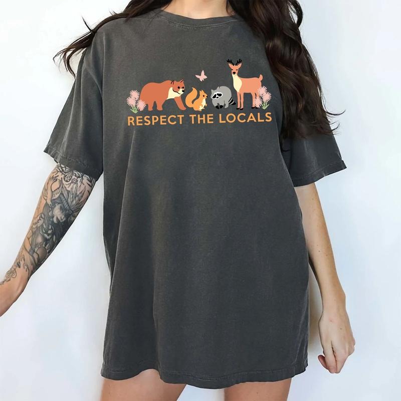 Respect Local Shirt Comfort Colors Protect Wildlife Animals Camping Outdoors National Parks Granola Girl'S Tops T-Shirts, Hoodie, Sweatshirt - T-Shirt, Sweatshirt, Hoodie