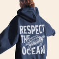 Respect Ocean Turtle Beach Surf Carolina Blue Words Back Eco Clothes T-Shirts, Hoodie, Sweatshirt - T-Shirt, Sweatshirt, Hoodie