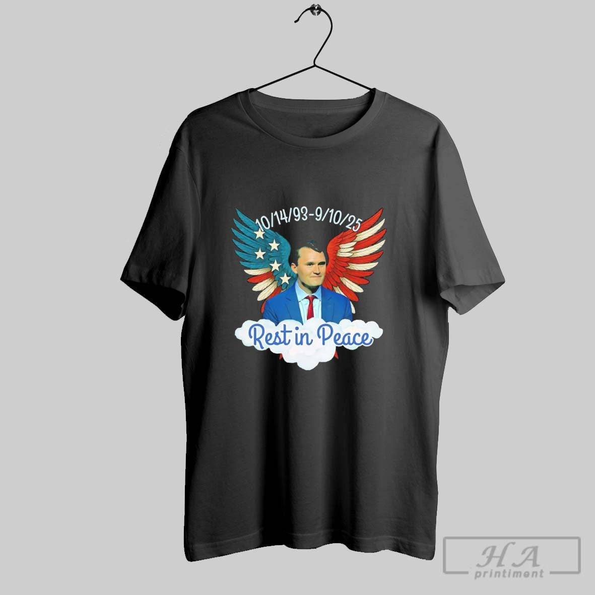 Rest In Peace Charlie Kirk Memorial 1993 2025 Unisex T-shirt, Sweatshirt, Hoodie, Long Sleeve Tee - T-Shirt, Sweatshirt, Hoodie