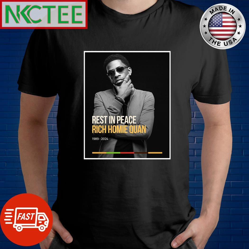 Rest in peace Rich Homie Quan shirt Unisex T-shirt, Sweatshirt, Hoodie, Long Sleeve Tee - T-Shirt, Sweatshirt, Hoodie