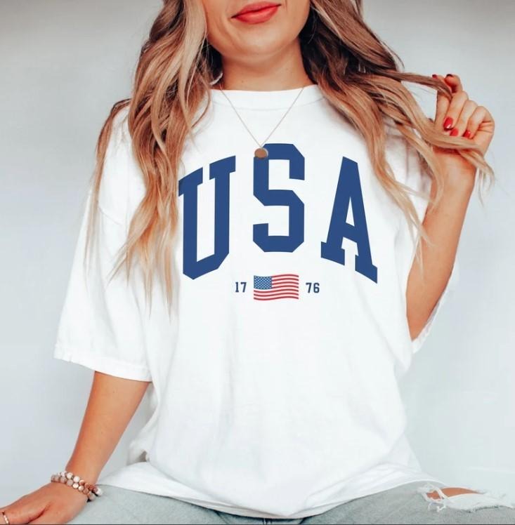 Retro 4th July America Shirt 4th July American Flag Shirt Independence Day Shirt T-Shirts, Hoodie, Sweatshirt - T-Shirt, Sweatshirt, Hoodie
