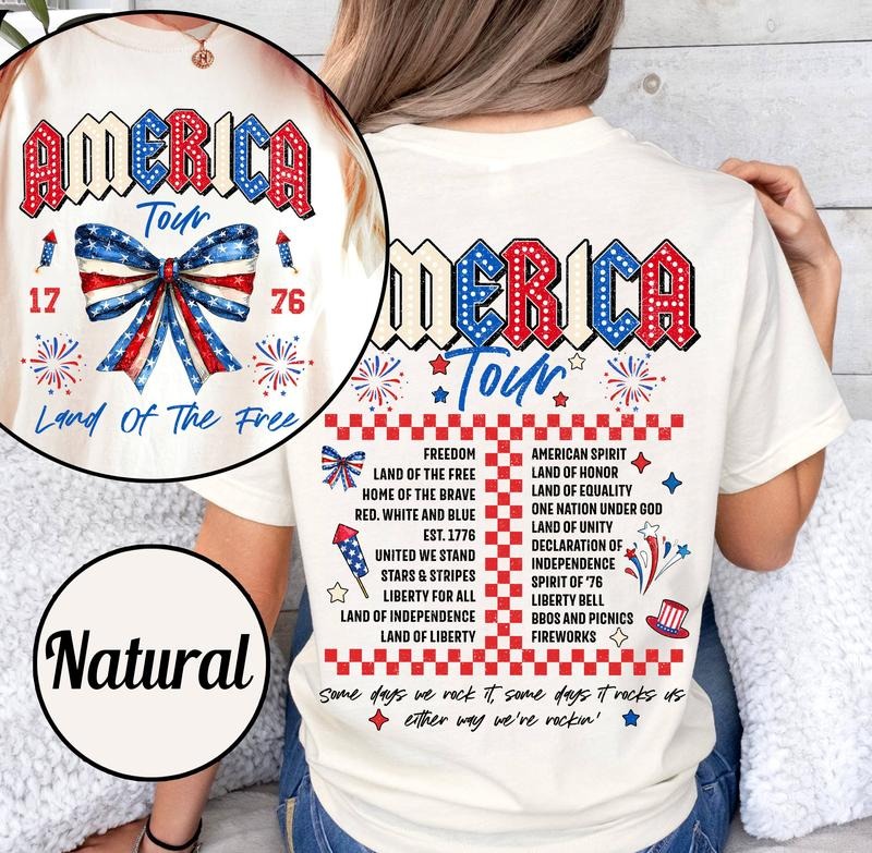 Retro America Tour 1776 4th July 1776 Independence Day America American Flag Memorial Day Patriotic Freedom T-Shirts, Hoodie, Sweatshirt - T-Shirt, Sweatshirt, Hoodie