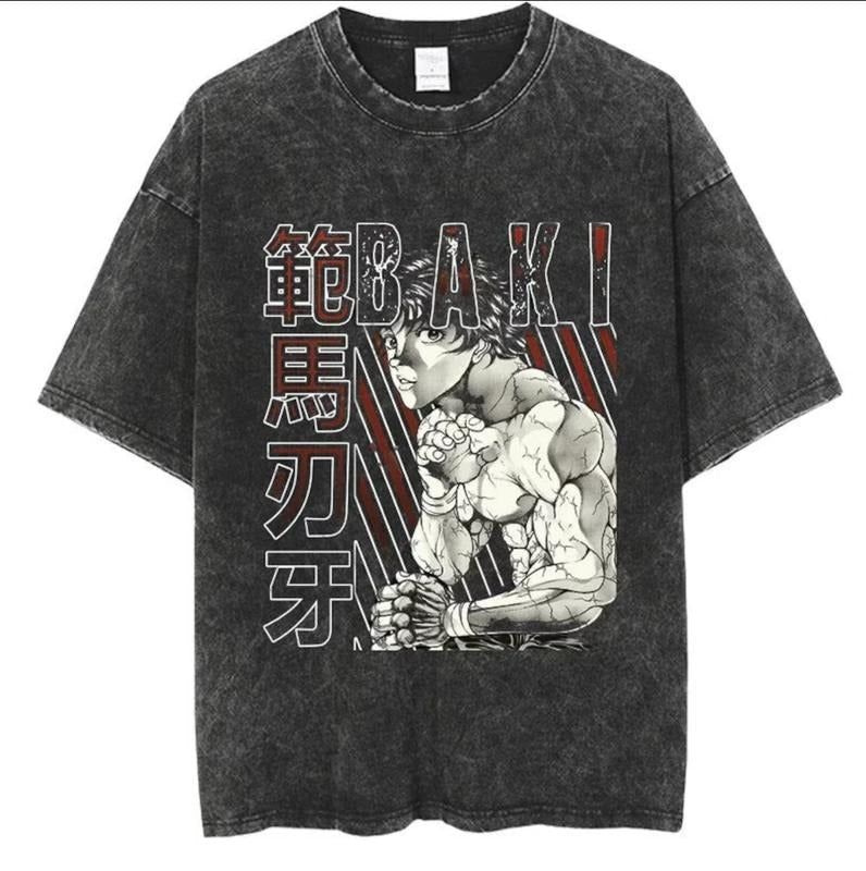 Retro Baki Hanma Shirt Vintage Baki Hanma Shirt Baki Grappler Shirt Baki Hanma Baki Grappler Anime Shirt Menswear Top Underwear Streetwear T-Shirts, Hoodie, Sweatshirt - T-Shirt, Sweatshirt, Hoodie