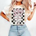 Retro Baseball Coquette Game Day Baseball Preppy Baseball Baseball Mama Baseball Mom Checkered Baseball Bow T-Shirts, Hoodie, Sweatshirt - T-Shirt, Sweatshirt, Hoodie