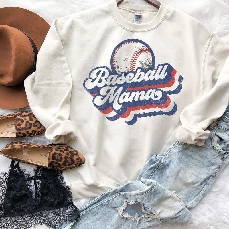 Retro Baseball Mama Baseball Mama Retro Baseball Mama Baseball Mama Retro Baseball T-Shirts, Hoodie, Sweatshirt - T-Shirt, Sweatshirt, Hoodie