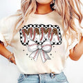 Retro Baseball Mama Baseball Mama Baseball Coquette Game Day Baseball Bow Checker Baseball Baseball Mom T-Shirts, Hoodie, Sweatshirt - T-Shirt, Sweatshirt, Hoodie