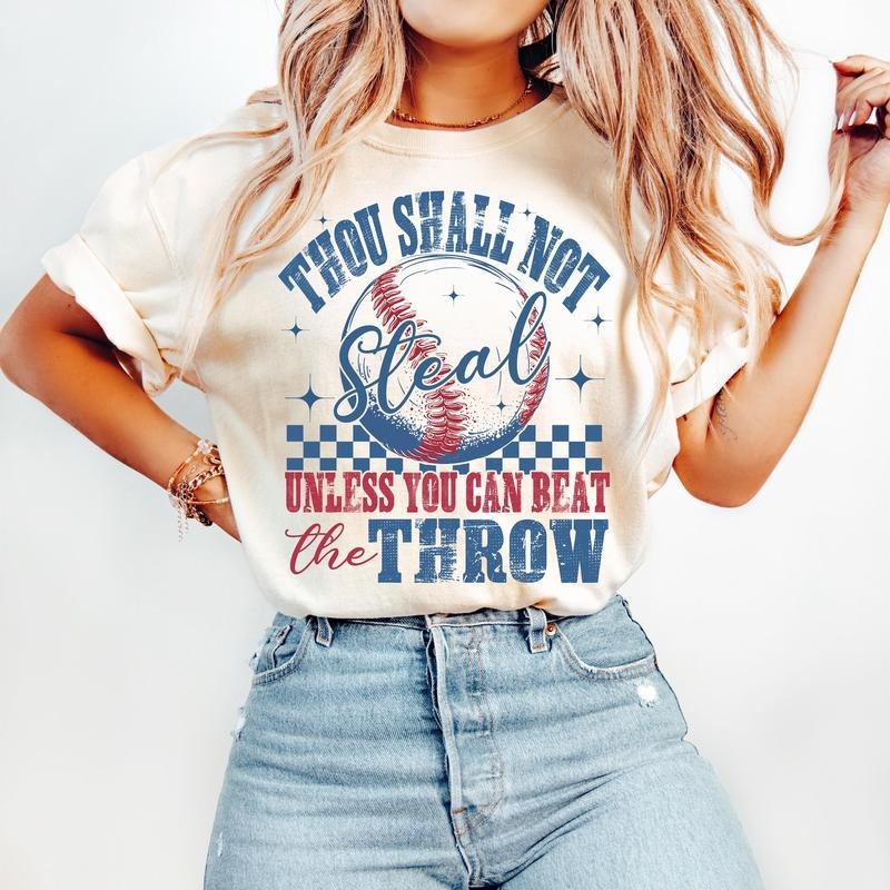 Retro Baseball Funny Baseball Thou Shall Not Steal Game Day Checkered Baseball Baseball Mama Baseball Mom Hot Trend 2025 T-Shirts, Hoodie, Sweatshirt - T-Shirt, Sweatshirt, Hoodie