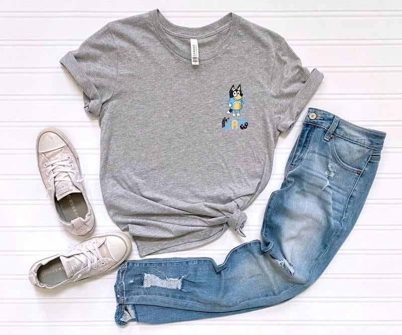 Retro Bluey Family Shirt Bluey Mom Bandit Heeler Shirt Bluey Dad Shirt Bluey Shirt Bluey Dad Bluey Mum Bluey Shirt T-Shirts, Hoodie, Sweatshirt - T-Shirt, Sweatshirt, Hoodie