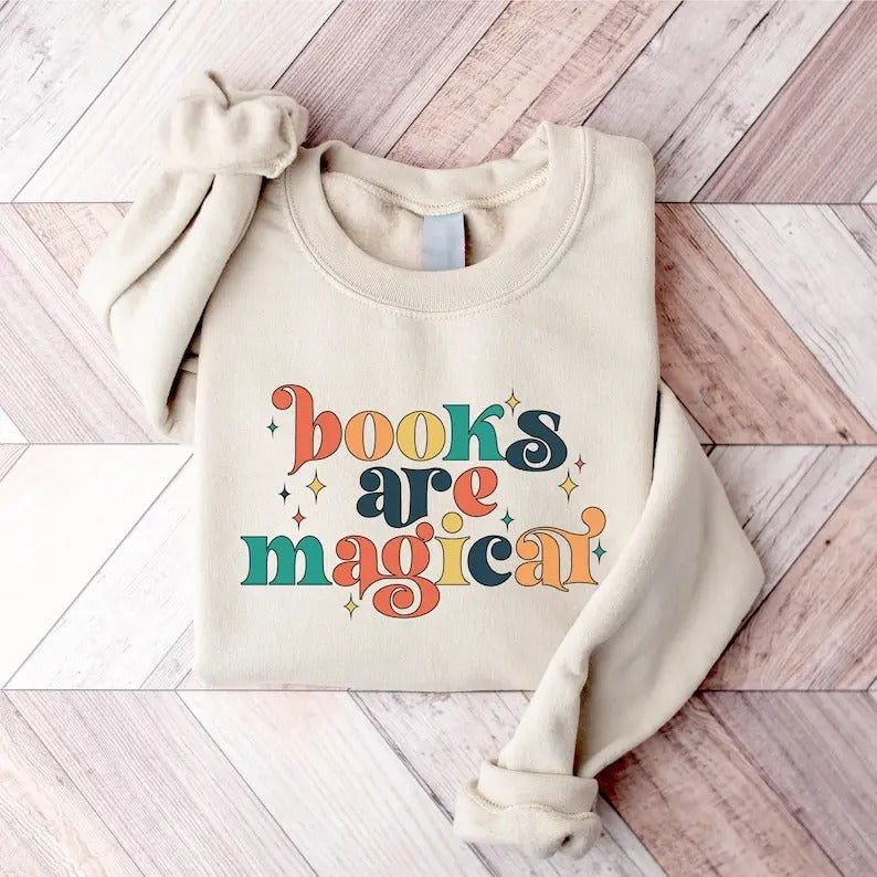 Retro Books Cute Teacher Books Lover Magical Bookish Teacher Reading Group Teacher Shirts T-Shirts, Hoodie, Sweatshirt - T-Shirt, Sweatshirt, Hoodie
