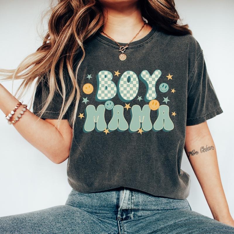 Retro Boy Mama Shirt Boy Mama New Boy Mama Mom Mama Shirts Mom Life Shirt Mama T-Shirts, Hoodie, Sweatshirt - T-Shirt, Sweatshirt, Hoodie