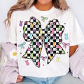 Retro Checkered Easter Coquette Bow Easter Easter Bow Easter Bunny Spring Preppy Easter T-Shirts, Hoodie, Sweatshirt - T-Shirt, Sweatshirt, Hoodie
