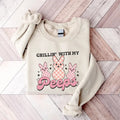 Retro Chillin My Peeps Cute Easter Bunny Matching Family Easter Day Happy Easter Bunny T-Shirts, Hoodie, Sweatshirt - T-Shirt, Sweatshirt, Hoodie