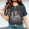Retro Cowboy Shirt Comfort Shirt Her Retro Wild West Shirt Vintage Howdy Vintage 90s Cowboys Howdy Shirt Cowgirl Shirt Girl Cute Country Shirts Wild West Mom Top T-Shirts, Hoodie, Sweatshirt - T-Shirt, Sweatshirt, Hoodie