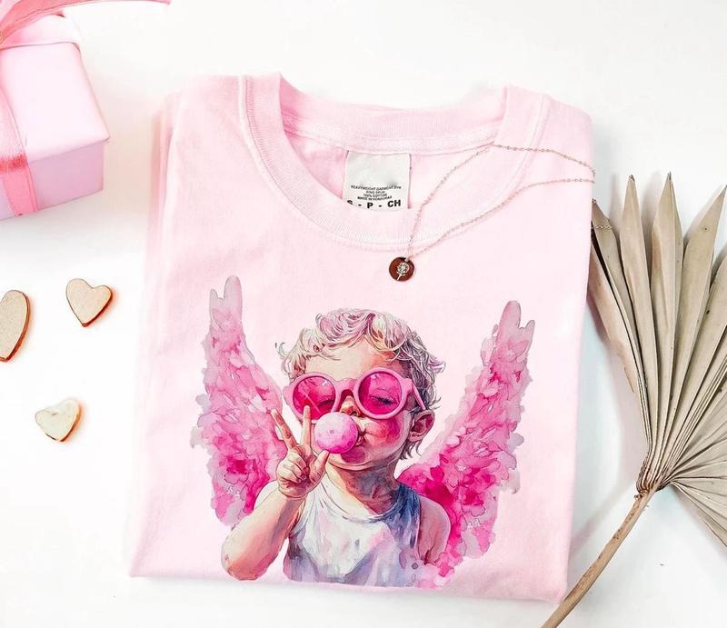 Retro Cupid Cute Shirt Cupid Bubble Gum Love Shirt Cute Cupid T-Shirts, Hoodie, Sweatshirt - T-Shirt, Sweatshirt, Hoodie