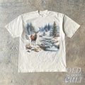 Retro Deer Snowy Nature 90s Shirt Vintage Mystical Deer Nature Camping Boho Shirt Nature Wildlife Shirt Hunter Shirt T-Shirts, Hoodie, Sweatshirt - T-Shirt, Sweatshirt, Hoodie