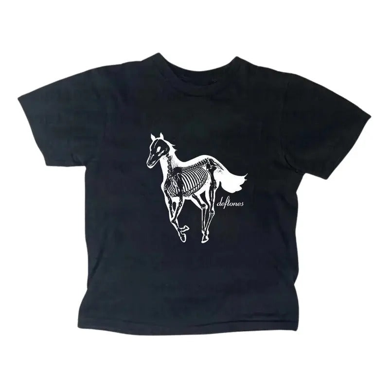 Retro Deftones White Pony Baby Rock Nu Metal Band Y2k Top Streetwear Gothic Emo Girl Top Fitted T-Shirts, Hoodie, Sweatshirt - T-Shirt, Sweatshirt, Hoodie