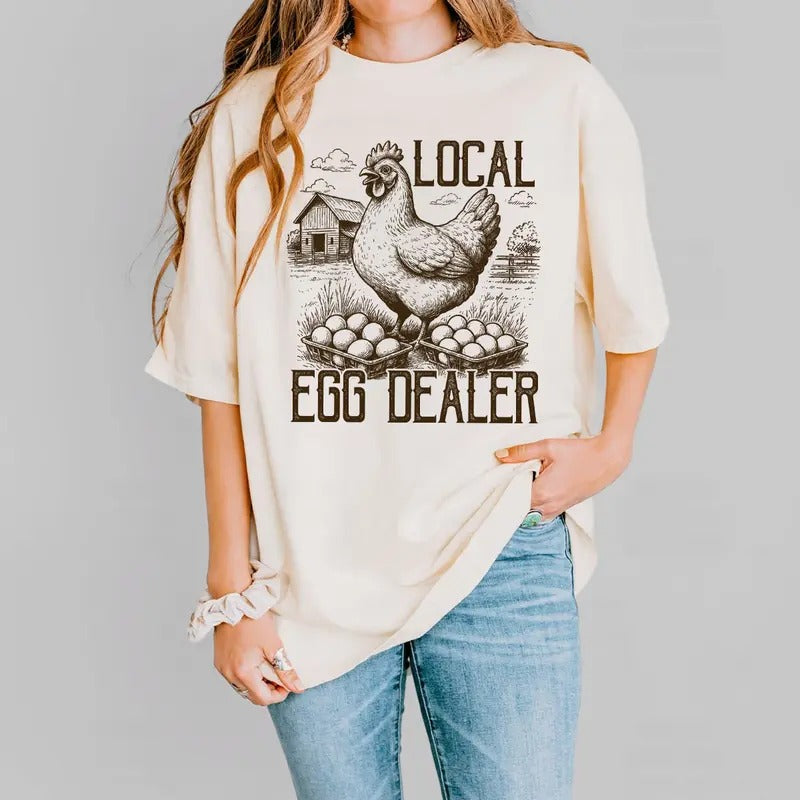 Retro Funny Chicken Shirt Funny Ester Chicken Lover Her Top Farmhouse Chicken Retro Easter Day Funny T-Shirts, Hoodie, Sweatshirt - T-Shirt, Sweatshirt, Hoodie