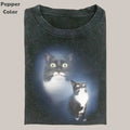 Retro Funny Vintage Pet Cat Portrait Meme Cringe Funny Dumb Shirt Menswear Womenswear Streetwear T-Shirts, Hoodie, Sweatshirt - T-Shirt, Sweatshirt, Hoodie