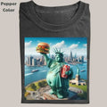 Retro Funny Vintage Statue Liberty Meme Cringe Funny Dumb Shirt Menswear Womenswear Streetwear T-Shirts, Hoodie, Sweatshirt - T-Shirt, Sweatshirt, Hoodie