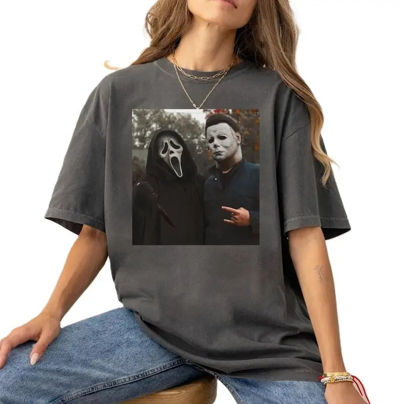 Retro Halloween Ghost Heart Hands Funny Ghost Face Vintage 90s Top Streetwear Shirts T-Shirts, Hoodie, Sweatshirt - T-Shirt, Sweatshirt, Hoodie