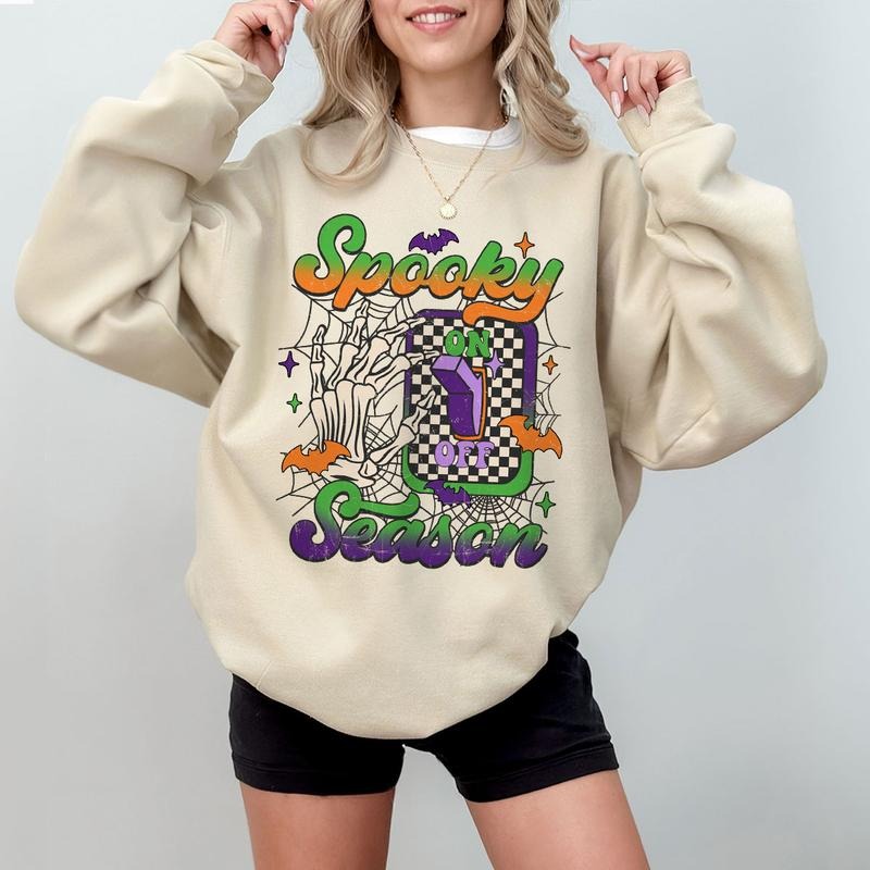 Retro Halloween Shirt Spooky Season Shirt Halloween Skeleton Fall Halloween Skeleton Pumpkin Shirt Halloween Shirt Cute Fall Shirt Spooky Season Pumpkin Face Skeleton Top T-Shirts, Hoodie, Sweatshirt - T-Shirt, Sweatshirt, Hoodie