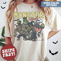 Retro Halloween Shirt Vintage Halloween Costume Ghost Monster Fall Season T-Shirts, Hoodie, Sweatshirt - T-Shirt, Sweatshirt, Hoodie