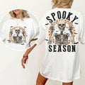 Retro Halloween Spooky Season 2 Sides Shirt Halloween Skeleton Shirt Fall Shirt Spooky Season T-Shirts, Hoodie, Sweatshirt - T-Shirt, Sweatshirt, Hoodie
