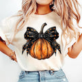 Retro Halloween Pumpkin Coquette Stars Bow Spooky Mama Pumpkin Autumn Pumpkin Autumn Fall T-Shirts, Hoodie, Sweatshirt - T-Shirt, Sweatshirt, Hoodie